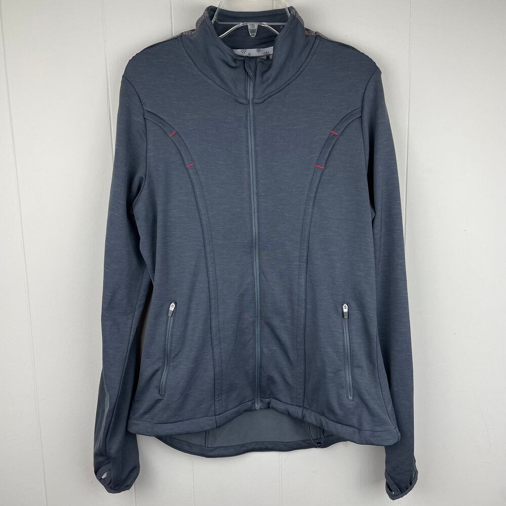 Athleta Gray Full Zip Up Running Jacket